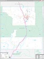 Madison, Mo Carrier Route Wall Map