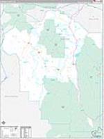 Madison, Mt Carrier Route Wall Map