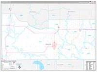 Major, Ok Carrier Route Wall Map