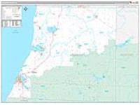 Manistee, Mi Carrier Route Wall Map