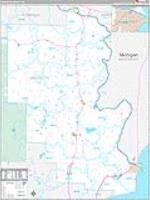 Marinette, Wi Carrier Route Wall Map
