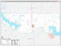 Marion, Tx Carrier Route Wall Map