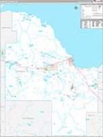 Marquette, Mi Carrier Route Wall Map
