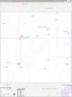Marshall, Ks Carrier Route Wall Map