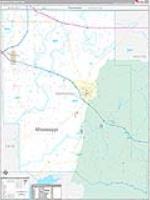 Marshall, Ms Carrier Route Wall Map