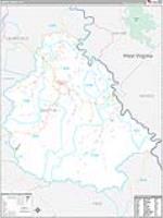 Martin, Ky Carrier Route Wall Map