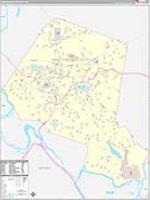 Martinsville, Va Carrier Route Wall Map