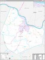 Mason, Ky Carrier Route Wall Map