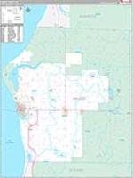 Mason, Mi Carrier Route Wall Map