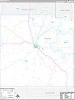 Mason, Tx Carrier Route Wall Map