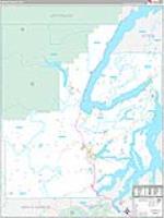 Mason, Wa Carrier Route Wall Map