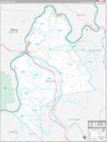 Mason, Wv Carrier Route Wall Map