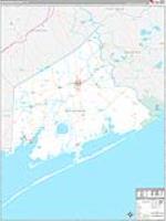 Matagorda, Tx Carrier Route Wall Map