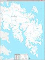 Mathews, Va Carrier Route Wall Map