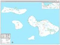 Maui, Hi Wall Map Zip Code