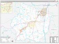 Maury, Tn Carrier Route Wall Map