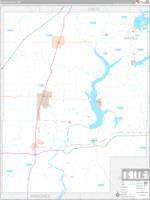 Mayes, Ok Carrier Route Wall Map