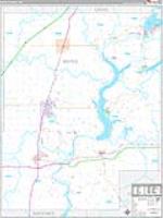 Mayes, Ok Carrier Route Wall Map