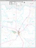 Mcculloch, Tx Carrier Route Wall Map