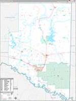 Mccurtain, Ok Carrier Route Wall Map