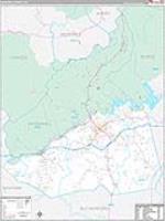 Mcdowell, Nc Carrier Route Wall Map