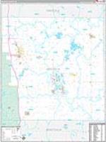 Mecosta, Mi Carrier Route Wall Map