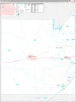 Medina, Tx Carrier Route Wall Map