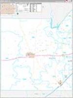 Medina, Tx Carrier Route Wall Map