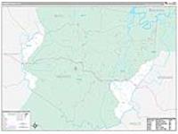 Menifee, Ky Carrier Route Wall Map