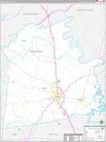 Mercer, Ky Carrier Route Wall Map