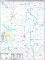 Mercer, Pa Carrier Route Wall Map
