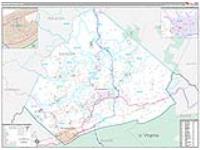 Mercer, Wv Carrier Route Wall Map