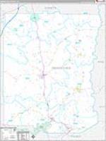 Meriwether, Ga Carrier Route Wall Map