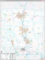 Miami, Oh Carrier Route Wall Map