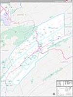 Mifflin, Pa Carrier Route Wall Map