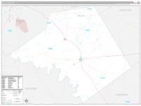 Mills, Tx Carrier Route Wall Map