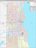 Milwaukee, Wi Carrier Route Wall Map