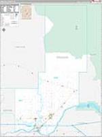 Minidoka, Id Carrier Route Wall Map