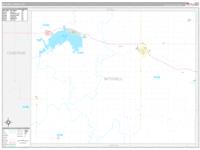 Mitchell, Ks Carrier Route Wall Map