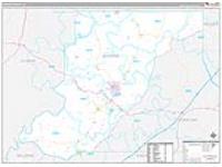 Monroe, Al Carrier Route Wall Map