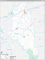 Monroe, Ar Carrier Route Wall Map