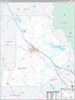 Monroe, Ga Carrier Route Wall Map