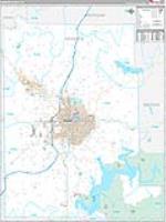 Monroe, In Carrier Route Wall Map