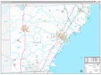 Monroe, Mi Carrier Route Wall Map