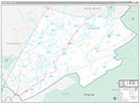 Monroe, Wv Carrier Route Wall Map