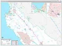 Monterey, Ca Wall Map Zip Code