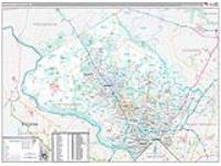 Montgomery, Md Carrier Route Wall Map