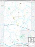 Montgomery, Mo Wall Map Zip Code