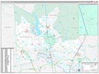 Montgomery, Tx Carrier Route Wall Map