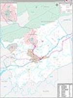 Montgomery, Va Carrier Route Wall Map
